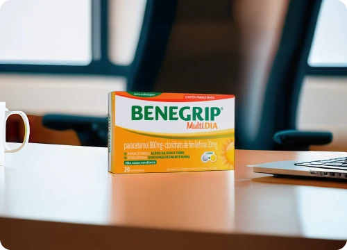Imagem de Benegrip Multi Dia em cima de uma mesa.