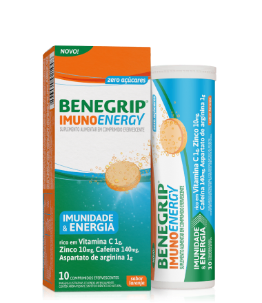 Embalagem de Benegrip<sup>®</sup> Imuno.