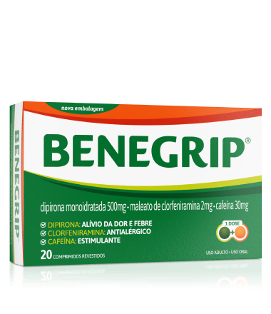 Embalagem de Benegrip.