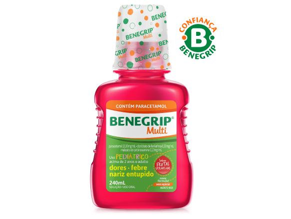 Imagem da embalagem de Benegrip Multi.